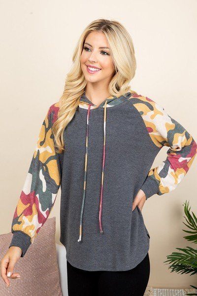 Solid French Terry Casual Hoodie - Absolute Fashion 2020