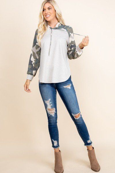 Solid French Terry Casual Hoodie - Absolute Fashion 2020