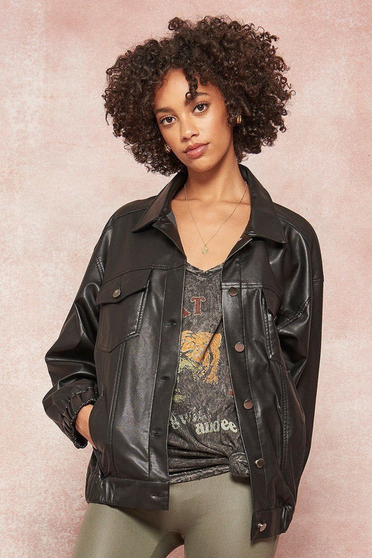 A Faux Leather Jacket - Absolute Fashion 2020