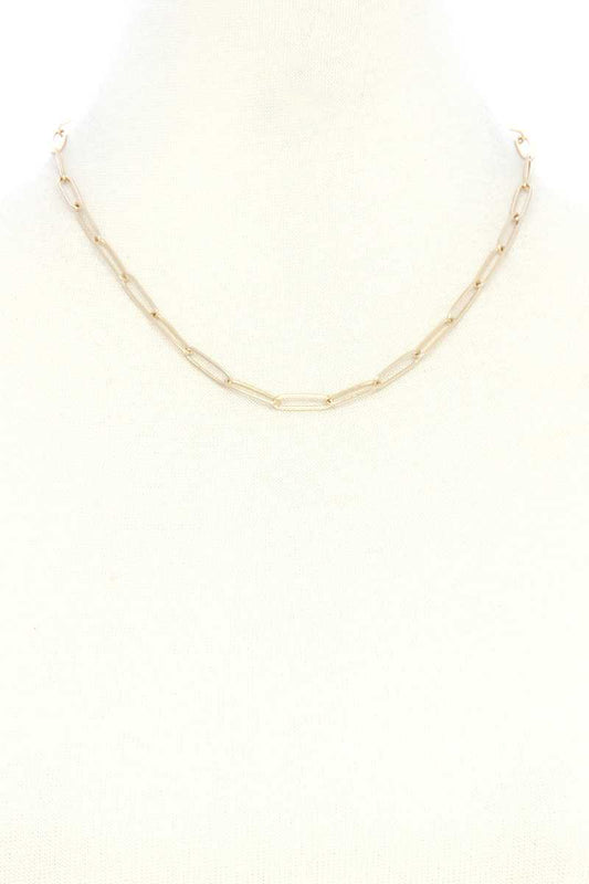 Sodajo Brass Oval Link Necklace - Absolute Fashion 2020