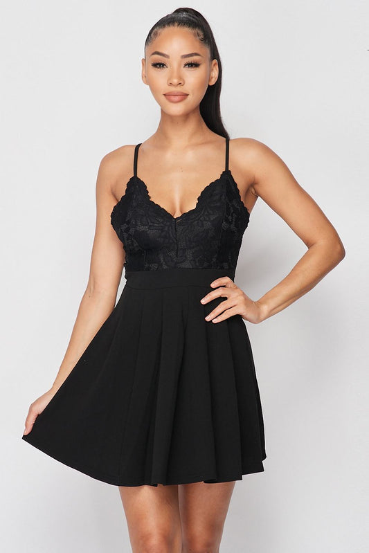 Floral Lace Fit & Flare Dress - Absolute Fashion 2020