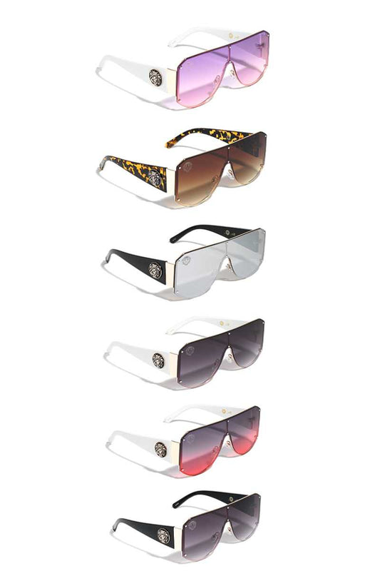 Stylish Lionhead Metal Flat Top Sunglasses - Absolute Fashion 2020