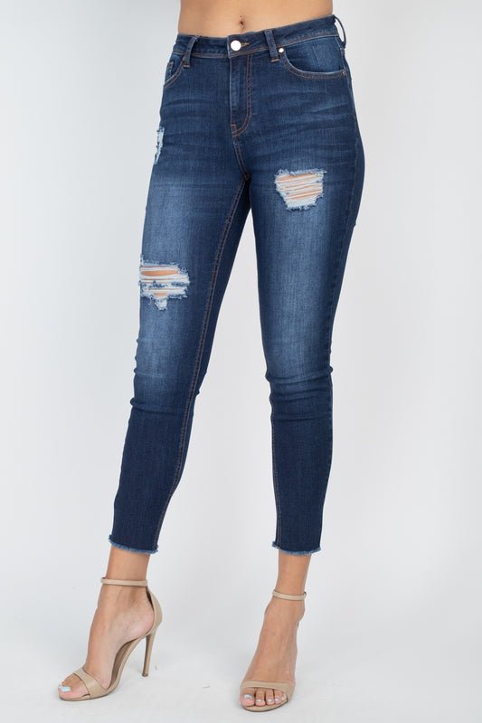 5 Pocket Capri Denim Jeans - Absolute Fashion 2020