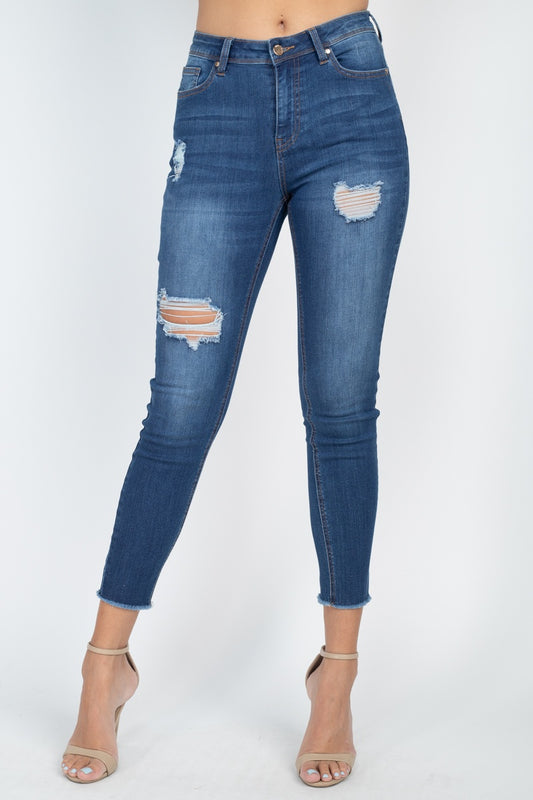 5 Pocket Capri Denim Jeans - Absolute Fashion 2020