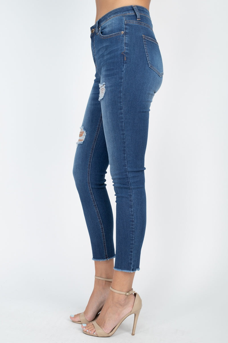 5 Pocket Capri Denim Jeans - Absolute Fashion 2020