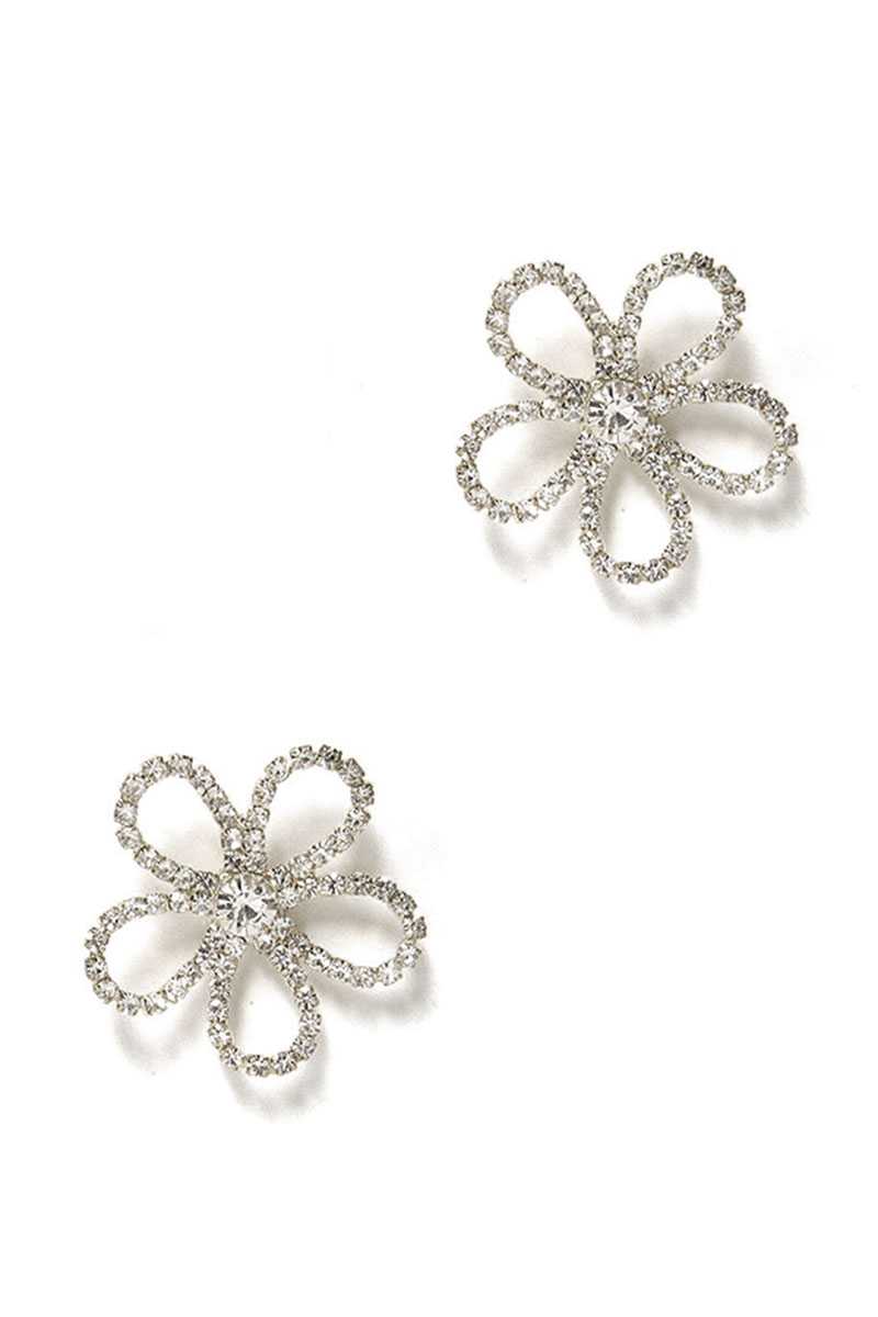 Flower Rhinestone Stud Earring - Absolute Fashion 2020