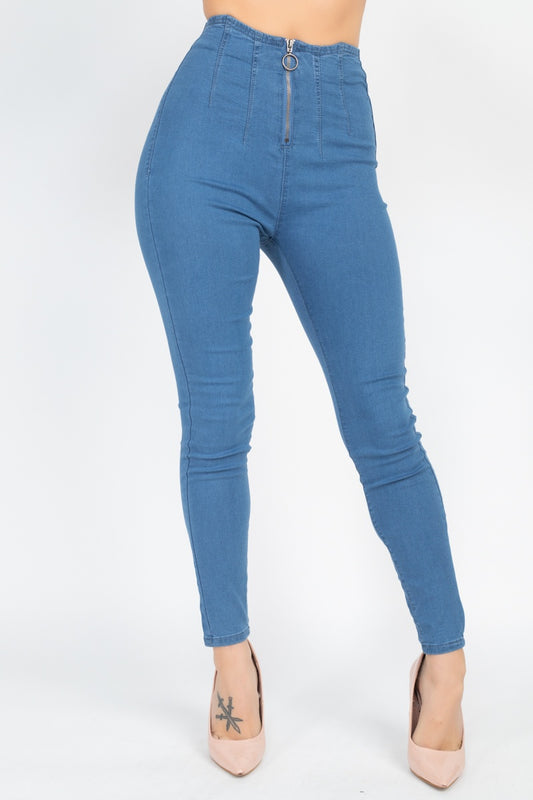 High Waist Denim Jeans - Absolute Fashion 2020