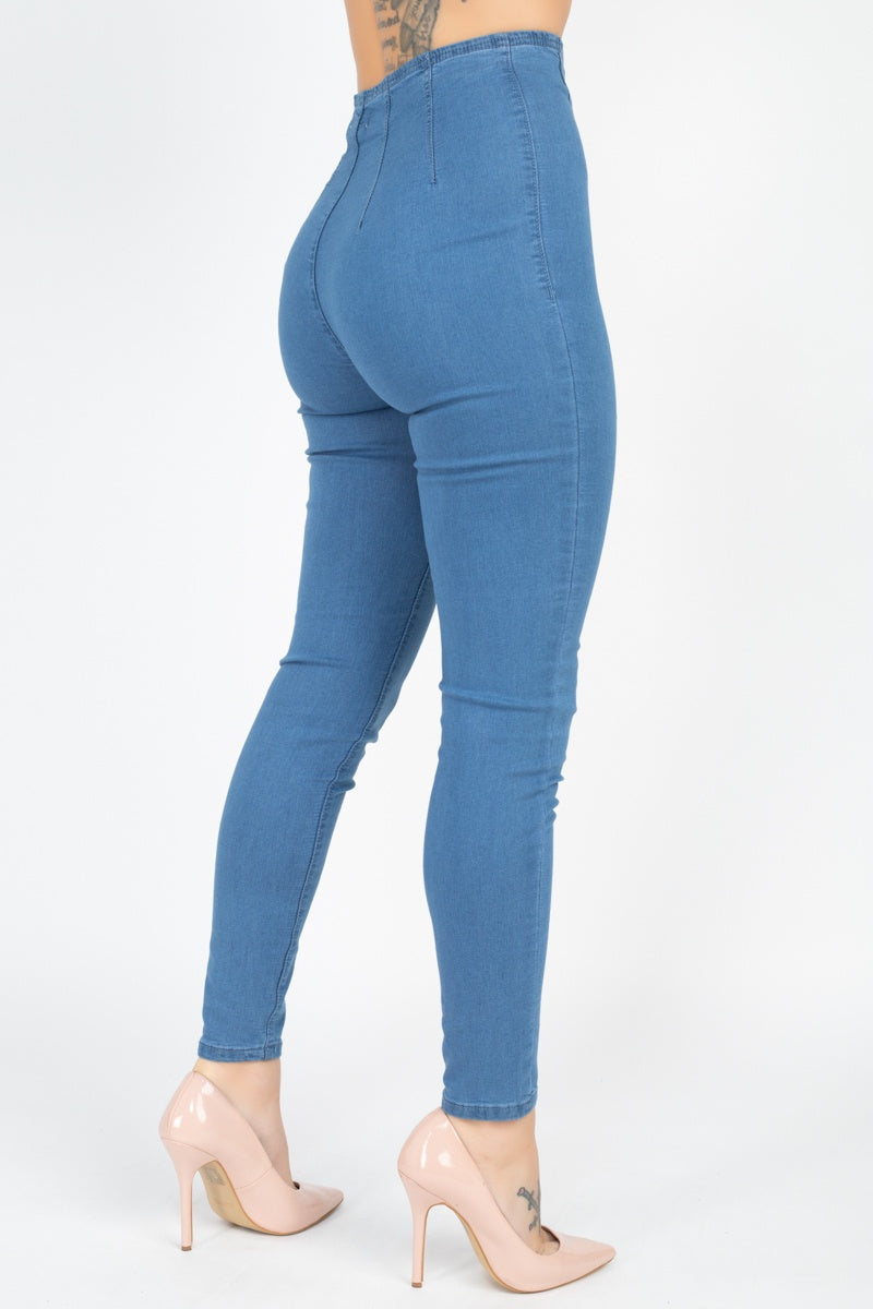 High Waist Denim Jeans - Absolute Fashion 2020