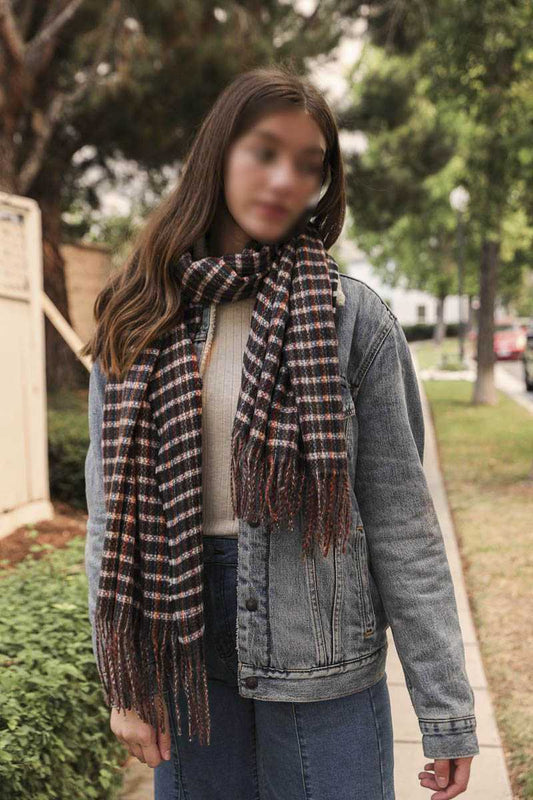 Tartan Woven Tasself Scarf - Absolute Fashion 2020