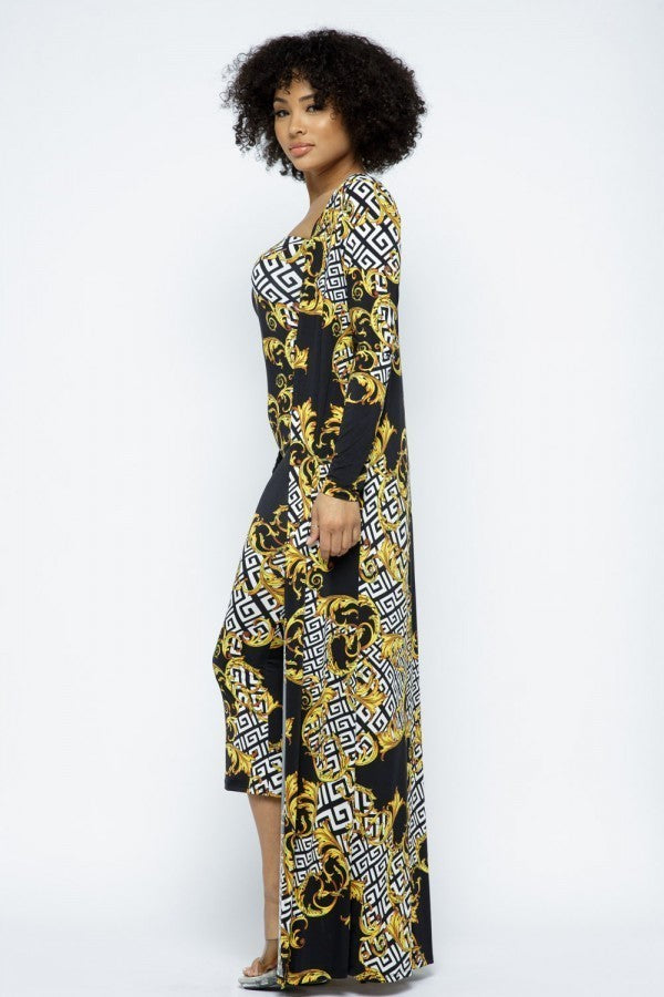 Venechia Print Tube Dress With Cardigan Set - Absolute Fashion 2020