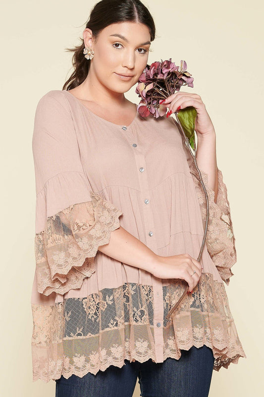 Solid Woven Button-down Blouse - Absolute Fashion 2020