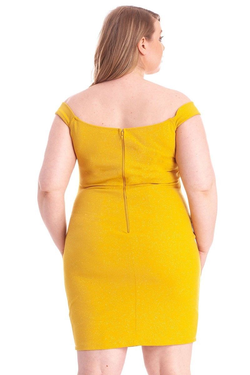 Glittered Off Shoulder Mini Dress - Absolute Fashion 2020