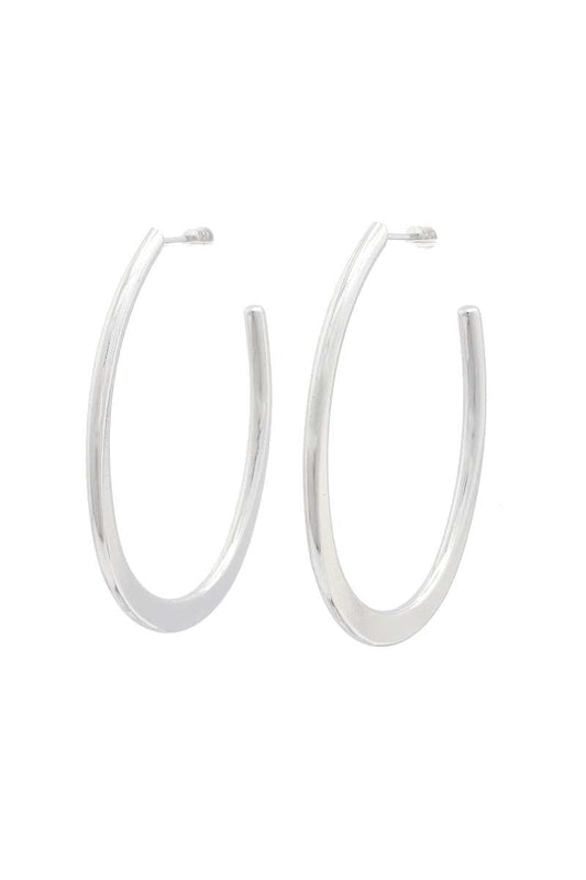 Flat Open Circle Earring - Absolute Fashion 2020