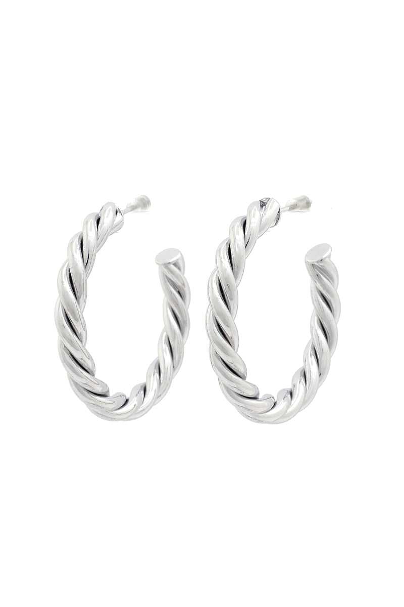 Twisted Open Circle Earring - Absolute Fashion 2020