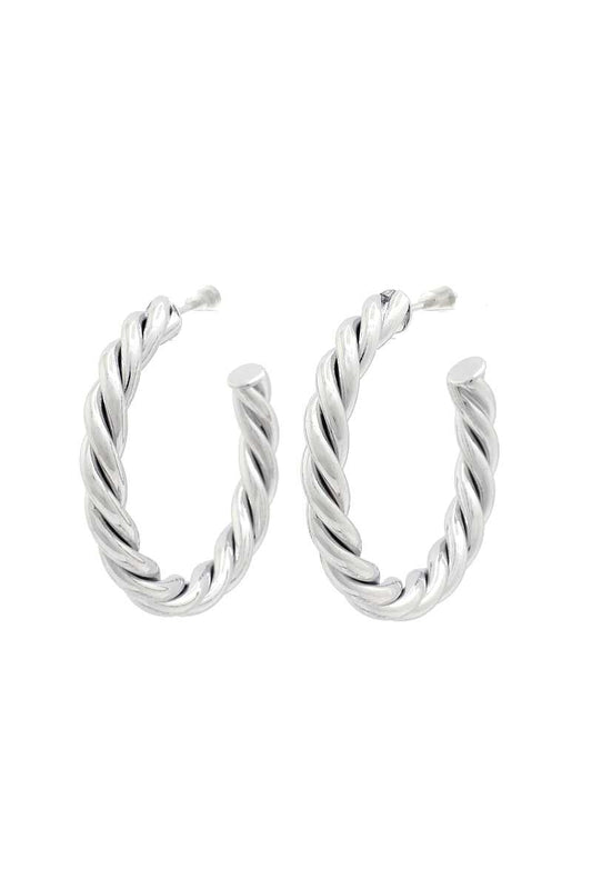Twisted Open Circle Earring - Absolute Fashion 2020