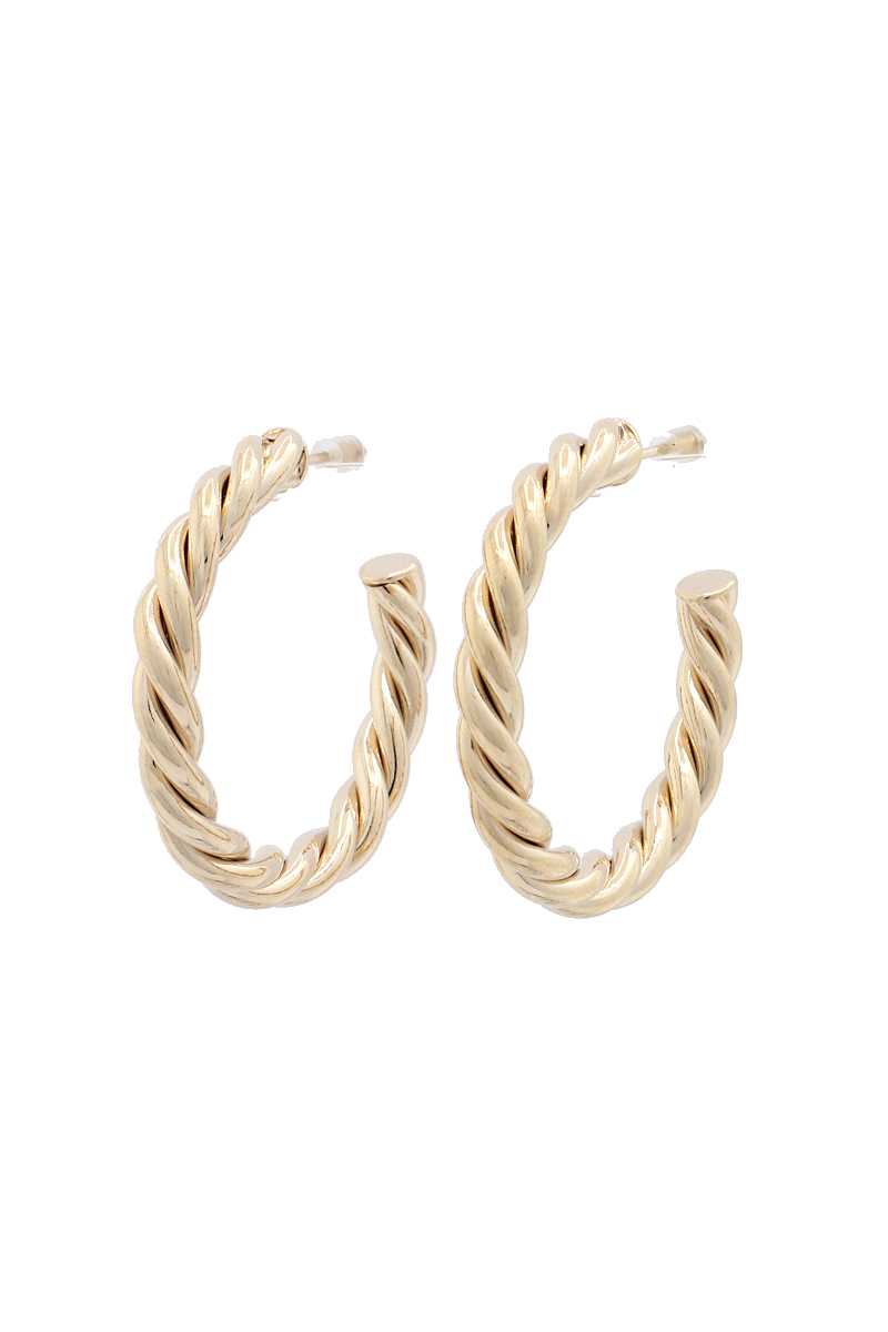 Twisted Open Circle Earring - Absolute Fashion 2020