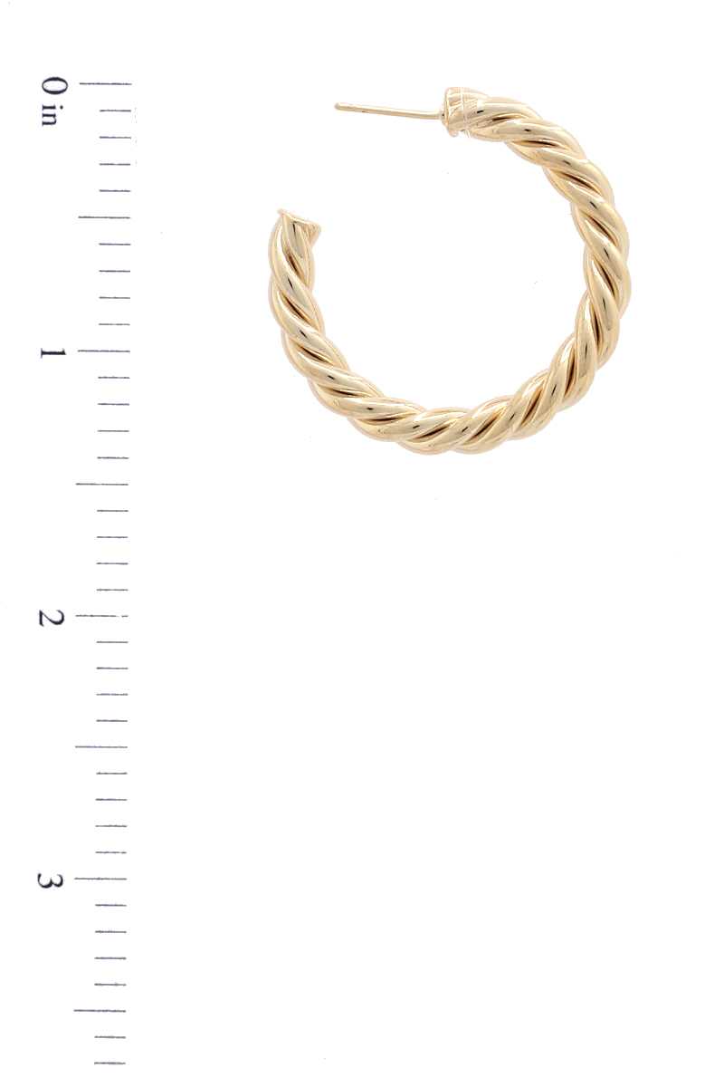 Twisted Open Circle Earring - Absolute Fashion 2020