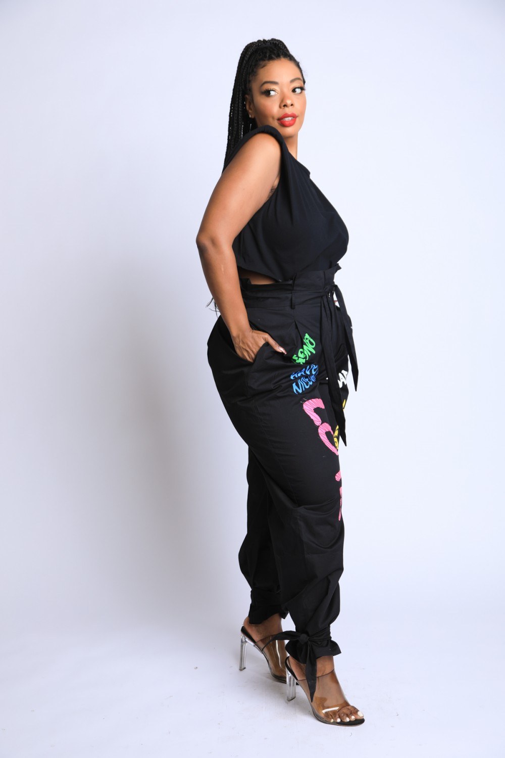 Graffiti Harem Pants - Absolute Fashion 2020