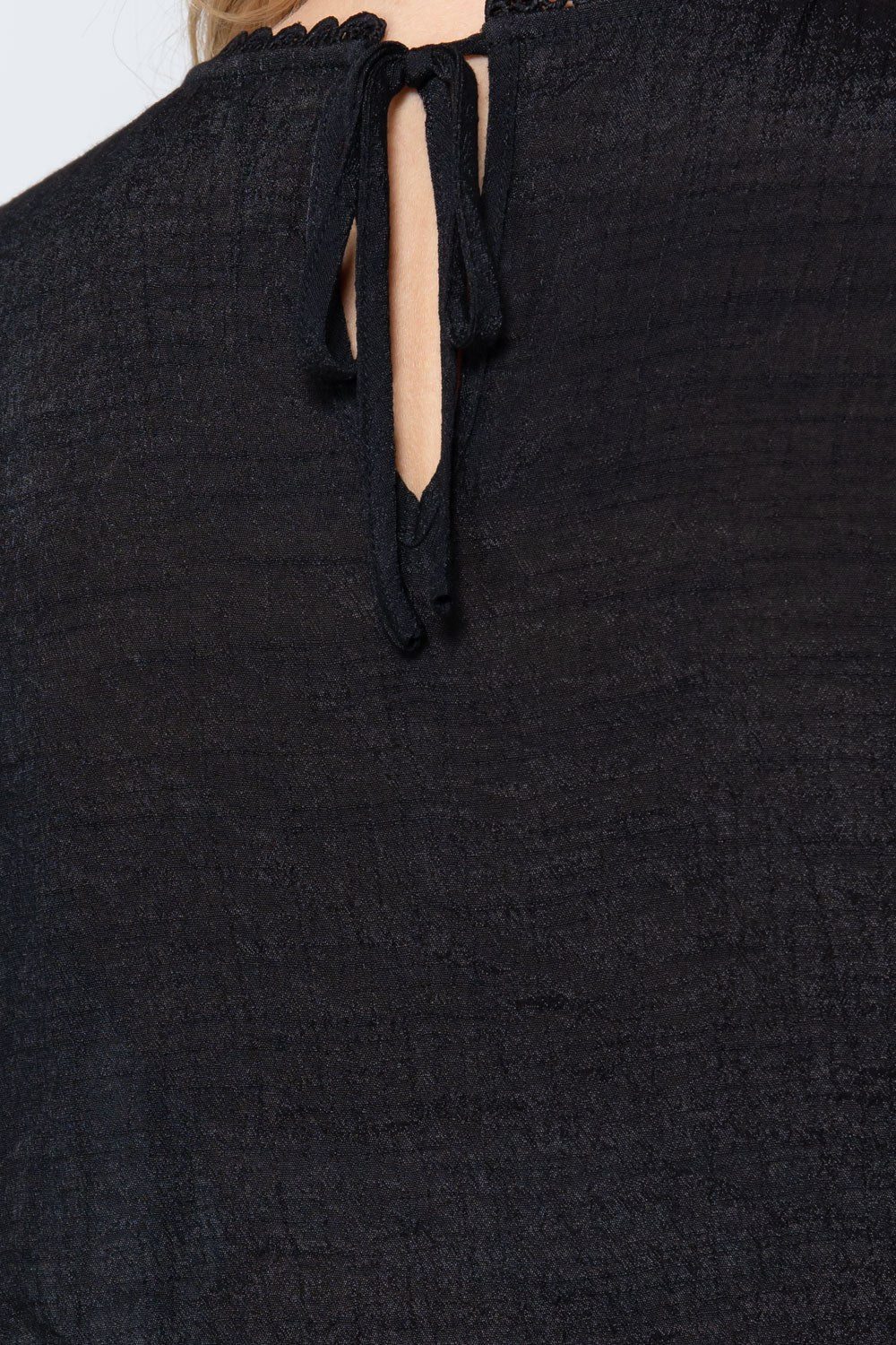 Short Shirring Slv Pleated Woven Top - Absolute Fashion 2020