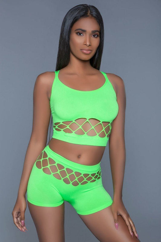 Wide Fishnet, Long Sleeve Bodysuit. - Absolute Fashion 2020