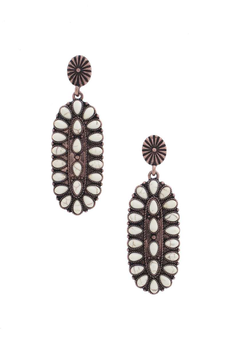 Western Style Oval Earring - Absolute Fashion 2020