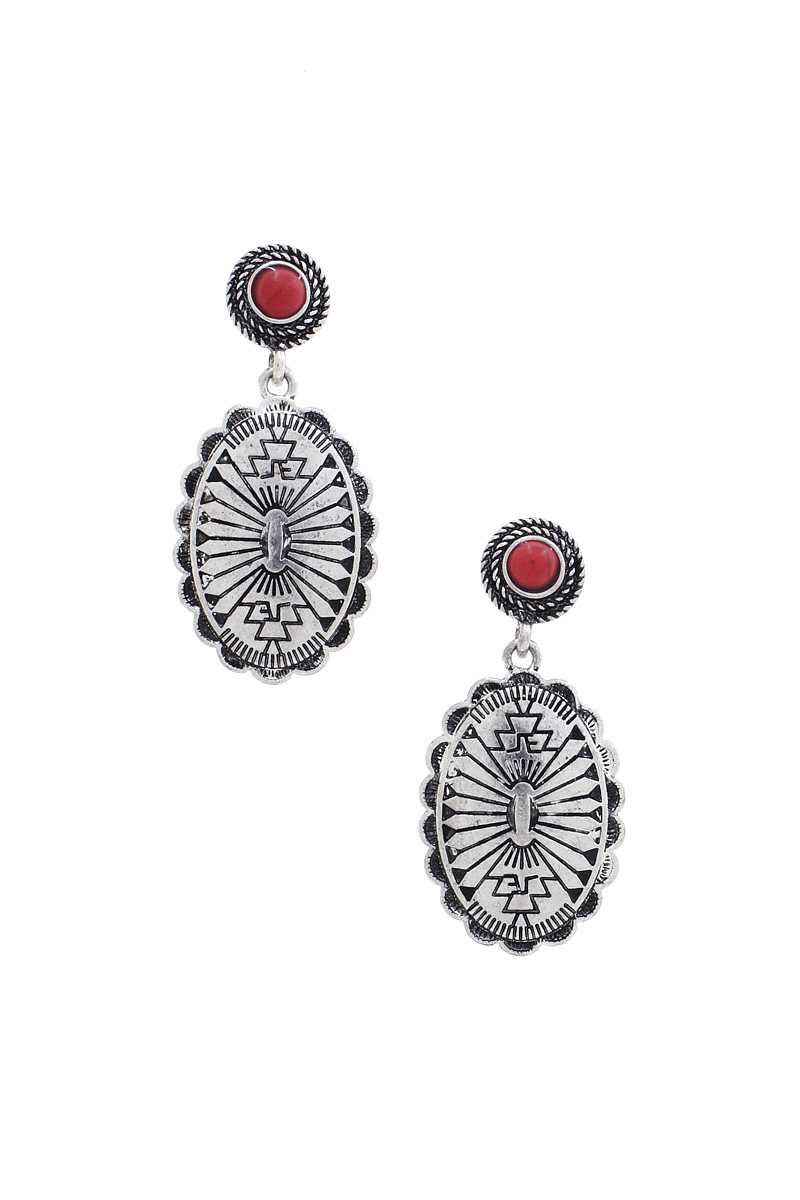 Western Concho Earring - Absolute Fashion 2020