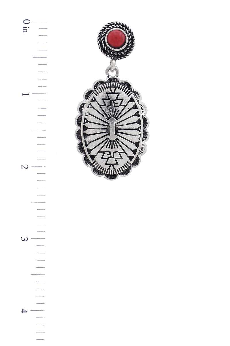 Western Concho Earring - Absolute Fashion 2020