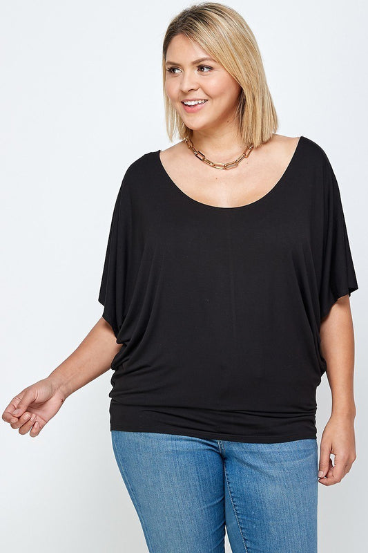 Solid Knit Top, With A Flowy Silhouette - Absolute Fashion 2020