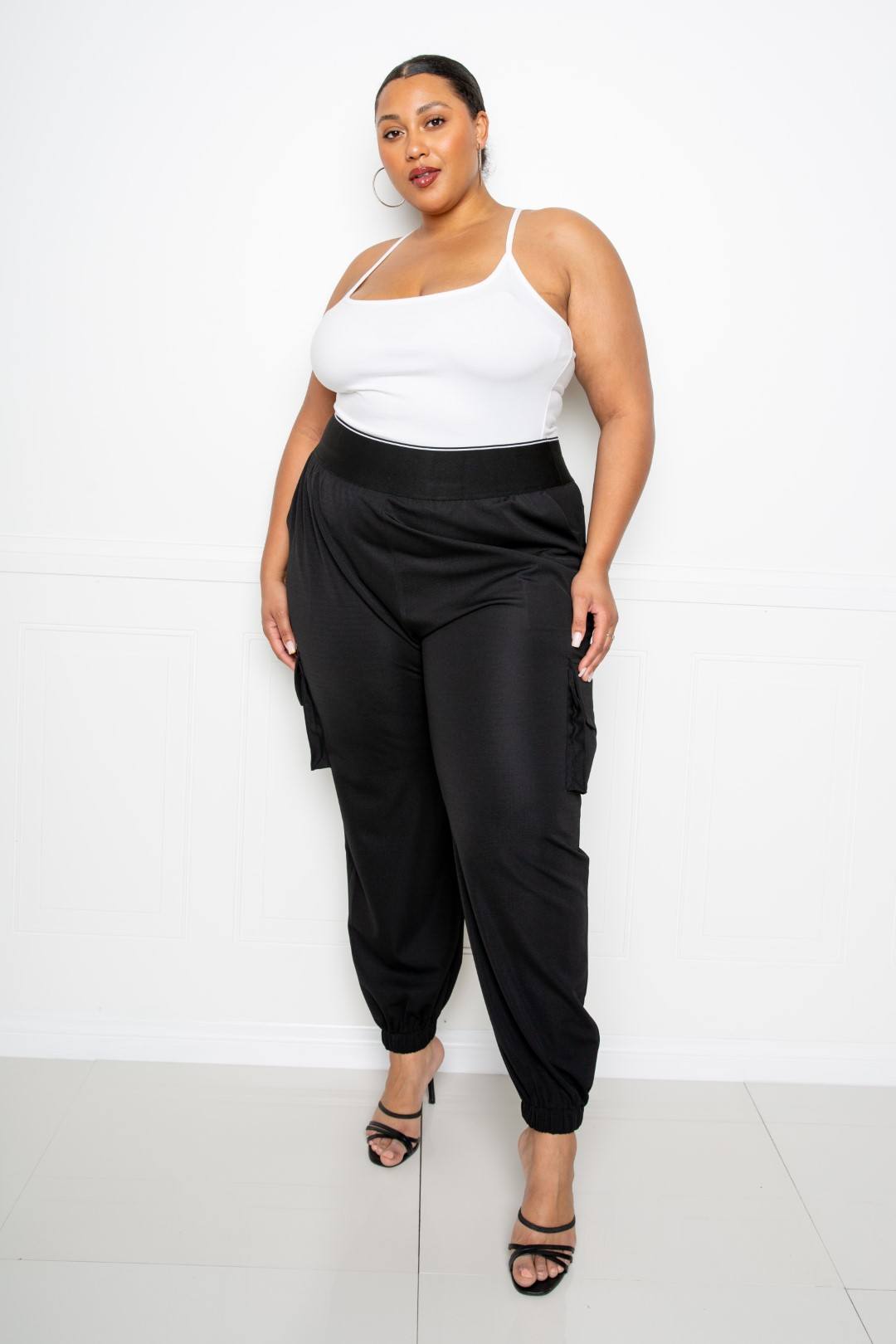Utility Jogger Pants With Elastic Band - Absolute Fashion 2020