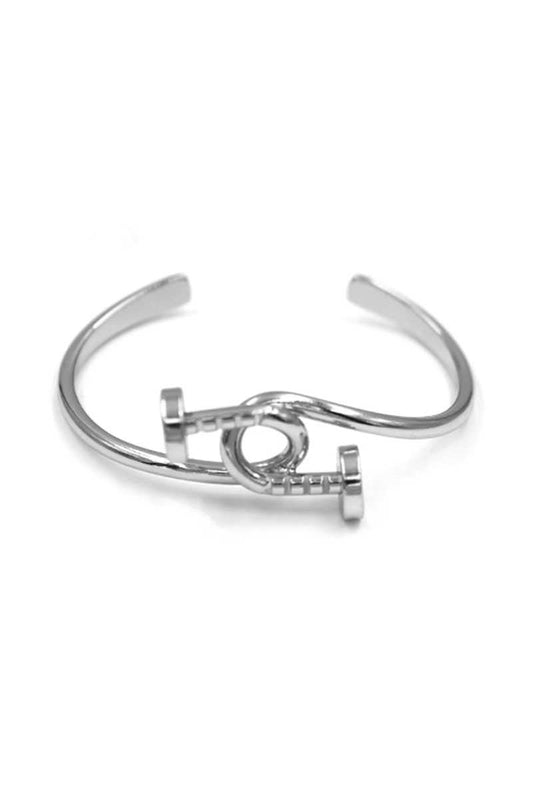 Twisted Nail Head Cuff Bracelet - Absolute Fashion 2020