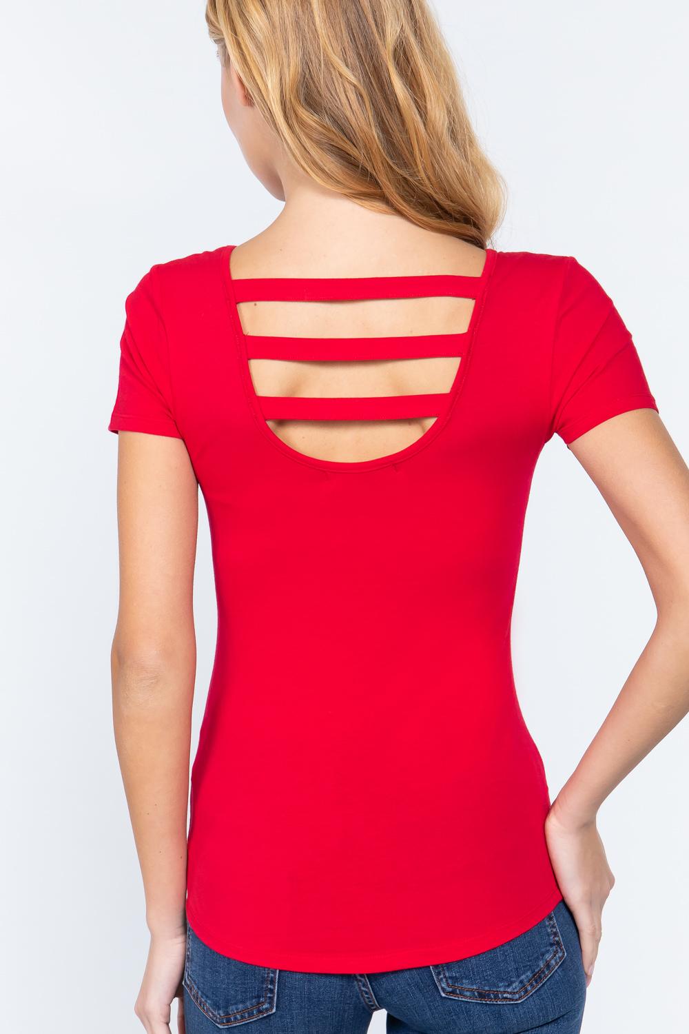 Short Slv Top W/zipper Pocket - Absolute Fashion 2020