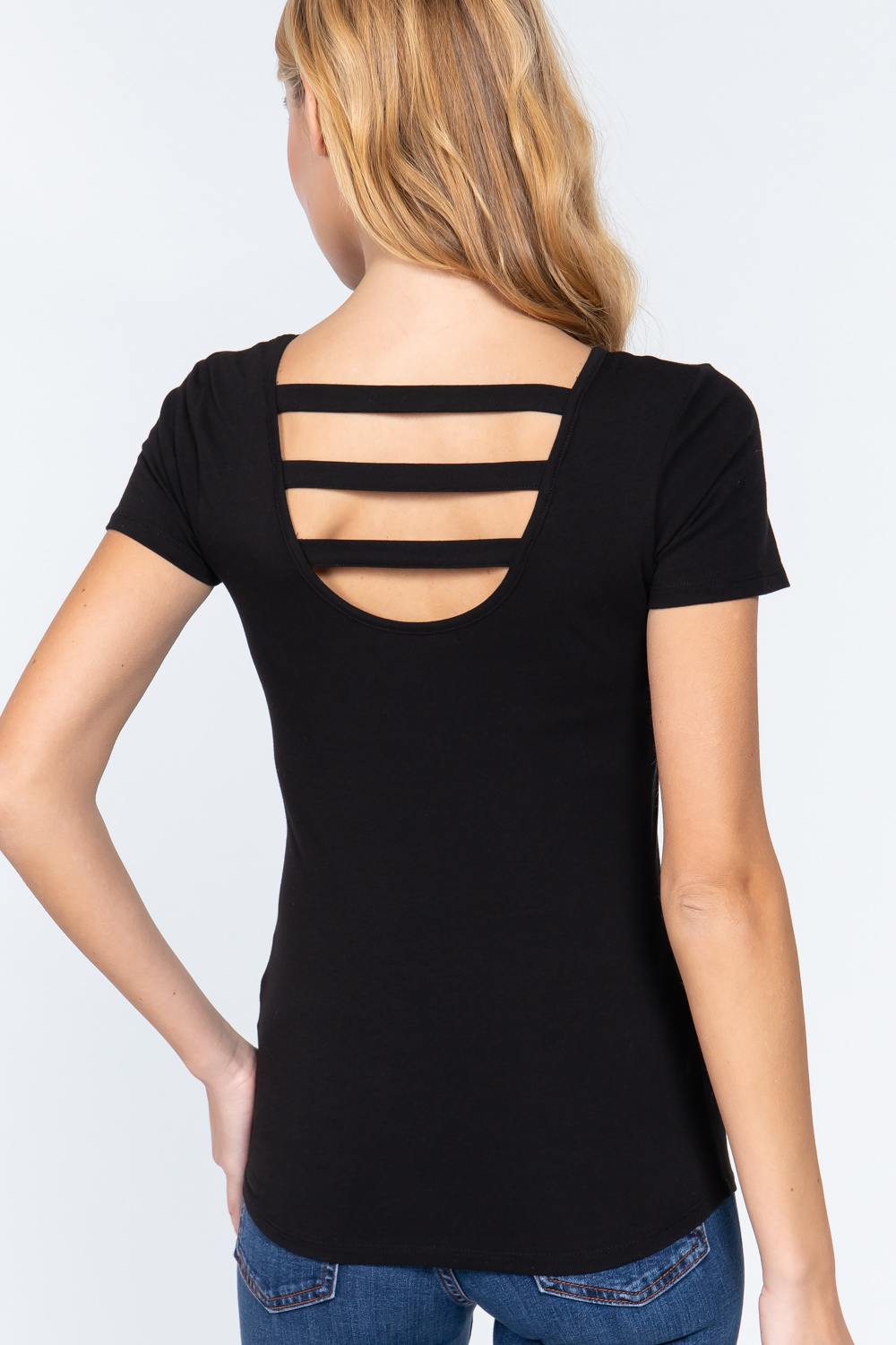 Short Slv Top W/zipper Pocket - Absolute Fashion 2020
