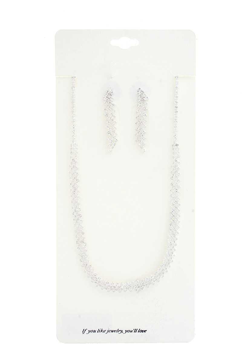 Elegant Rhinestone Loop Necklace - Absolute Fashion 2020