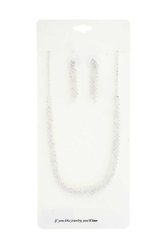 Elegant Rhinestone Loop Necklace - Absolute Fashion 2020