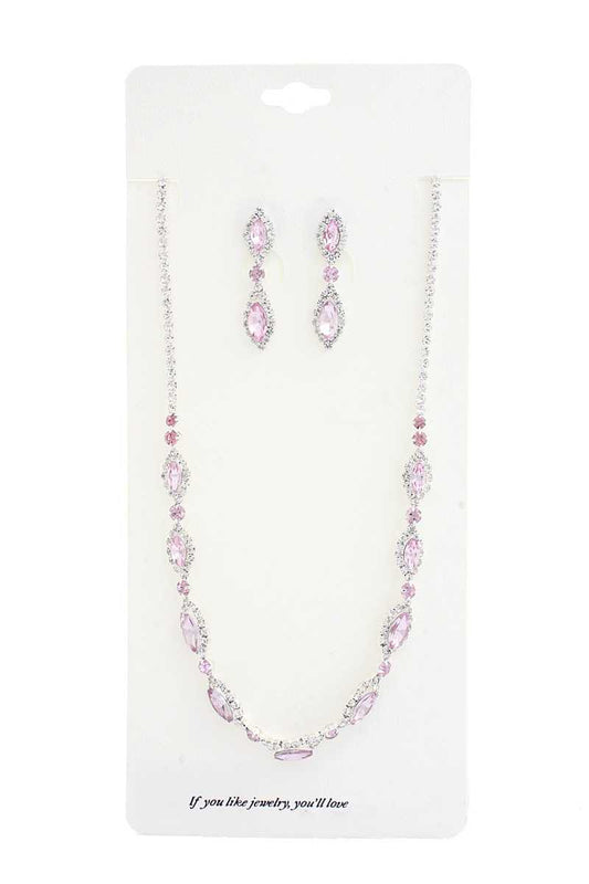Elegant Marquise Rhinestone Loop Necklace - Absolute Fashion 2020