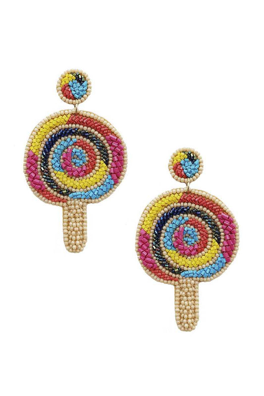Seed Bead Ice Cream Dangle Earring - Absolute Fashion 2020