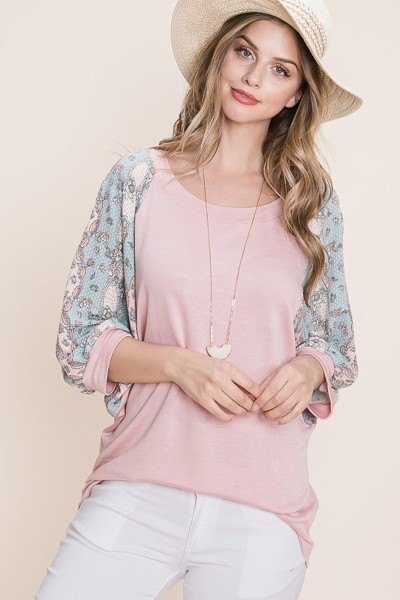 Solid French Terry Fashion Top - Absolute Fashion 2020