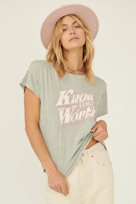 A Mineral Washed Graphic T-shirt - Absolute Fashion 2020