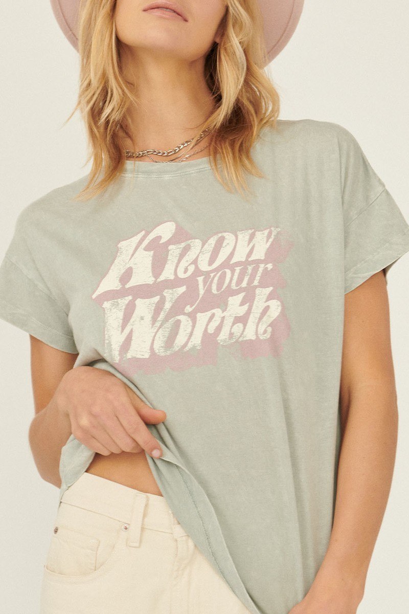 A Mineral Washed Graphic T-shirt - Absolute Fashion 2020