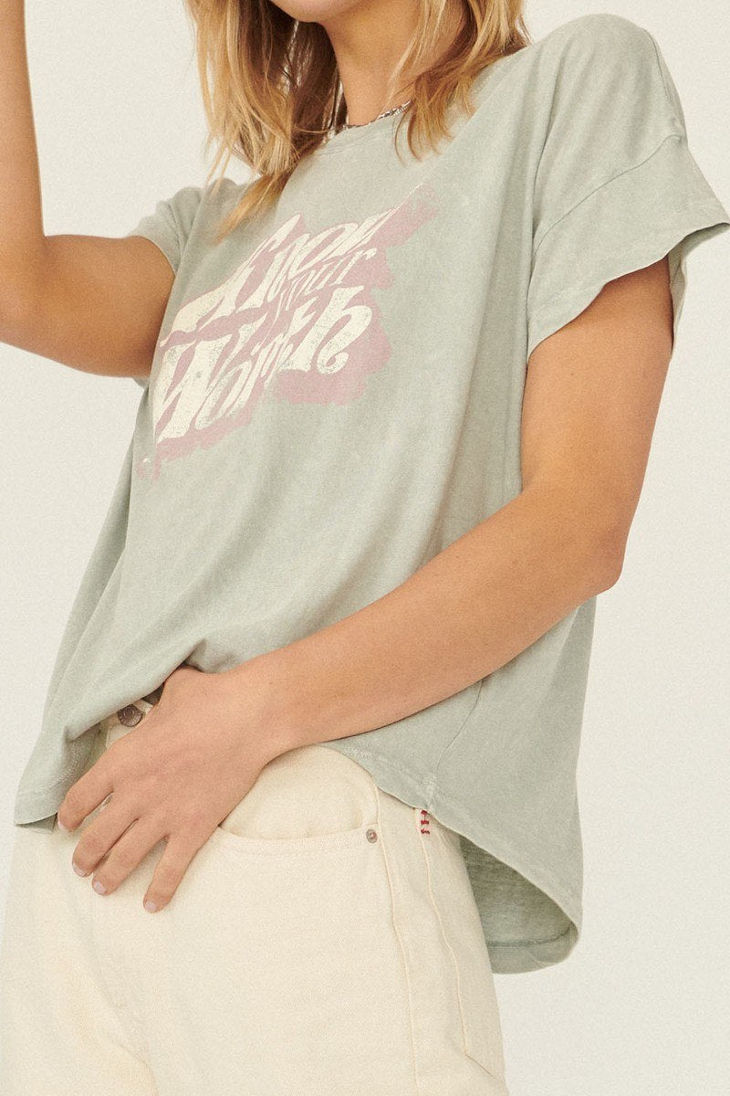A Mineral Washed Graphic T-shirt - Absolute Fashion 2020