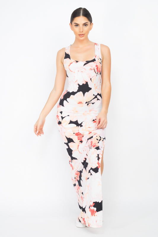 Floral Silted Maxi Dress - Absolute Fashion 2020