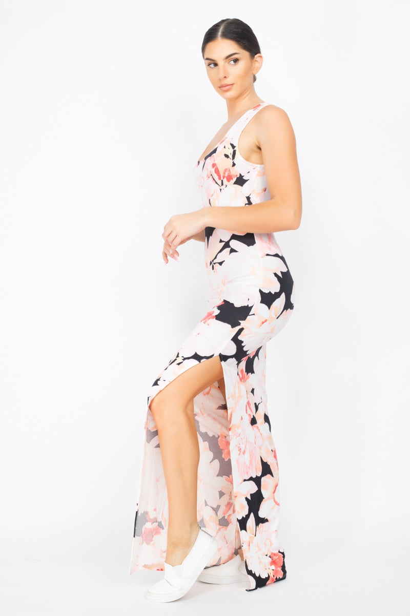 Floral Silted Maxi Dress - Absolute Fashion 2020
