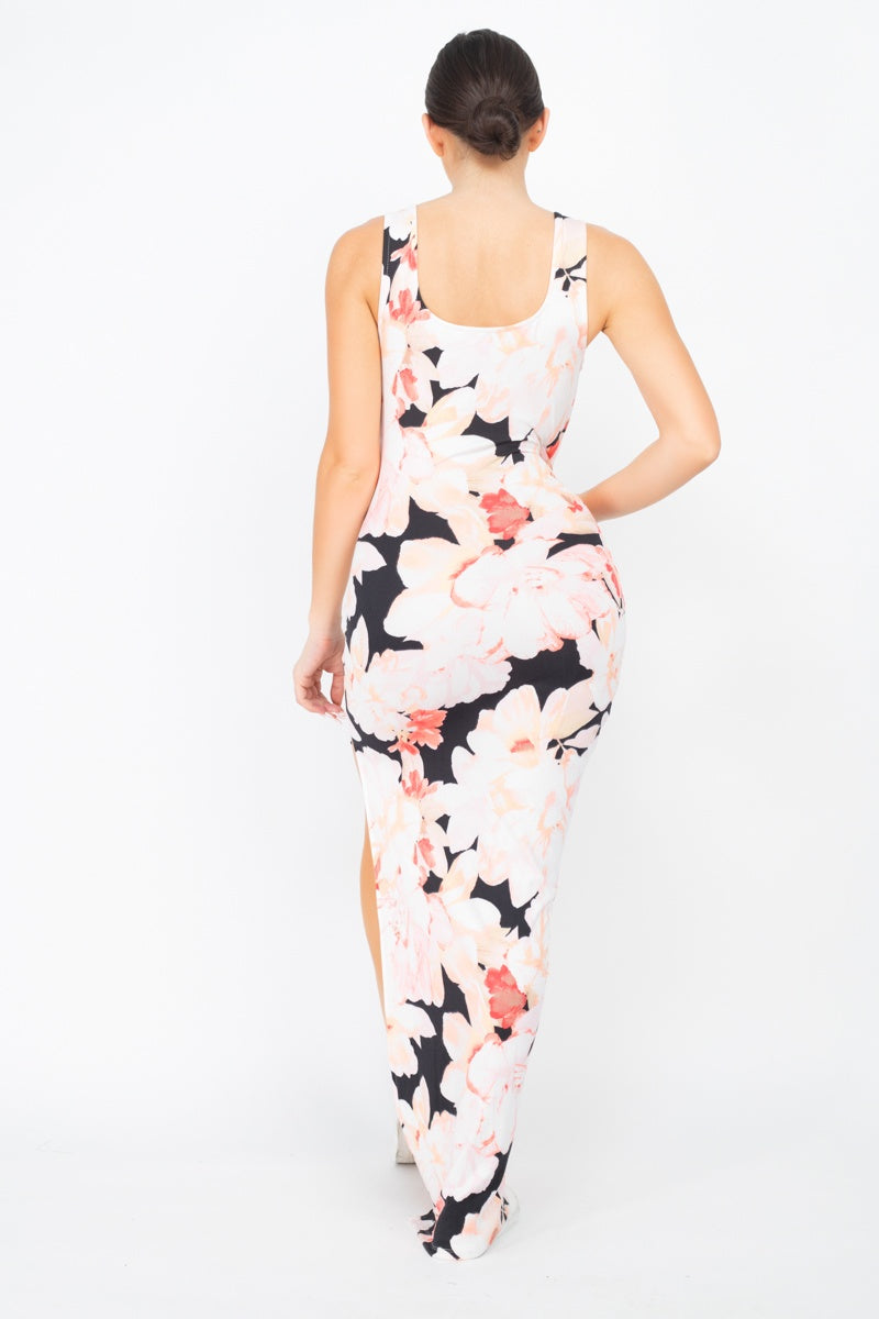 Floral Silted Maxi Dress - Absolute Fashion 2020