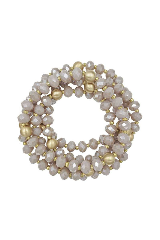 Fashion Glass Bead Multi Stretch Bracelet - Absolute Fashion 2020