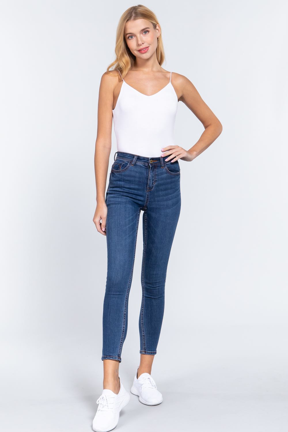 V-neck 2 Ply Cami Bodysuit - Absolute Fashion 2020