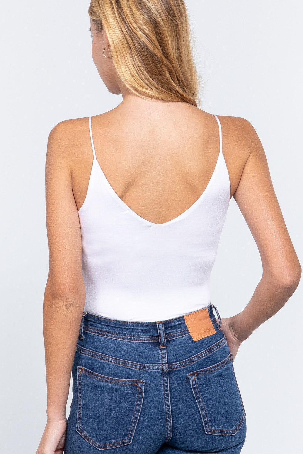 V-neck 2 Ply Cami Bodysuit - Absolute Fashion 2020