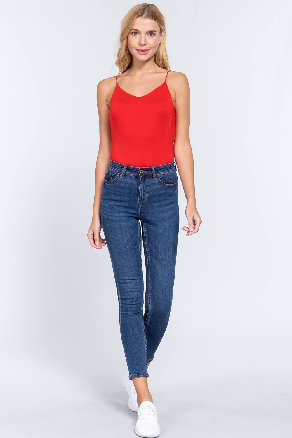 V-neck 2 Ply Cami Bodysuit - Absolute Fashion 2020