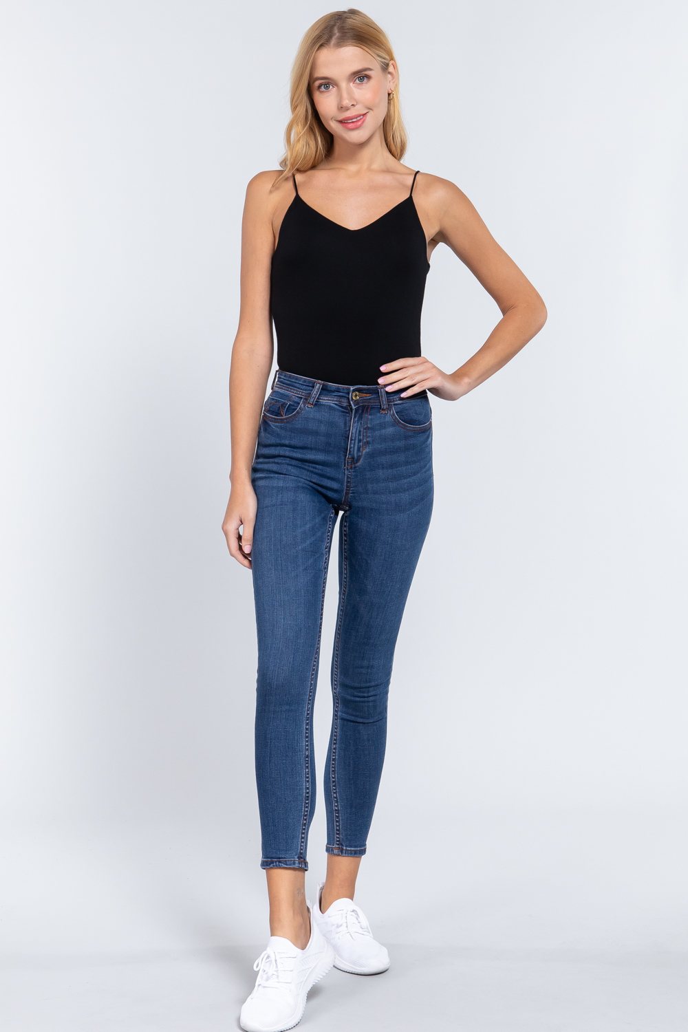 V-neck 2 Ply Cami Bodysuit - Absolute Fashion 2020