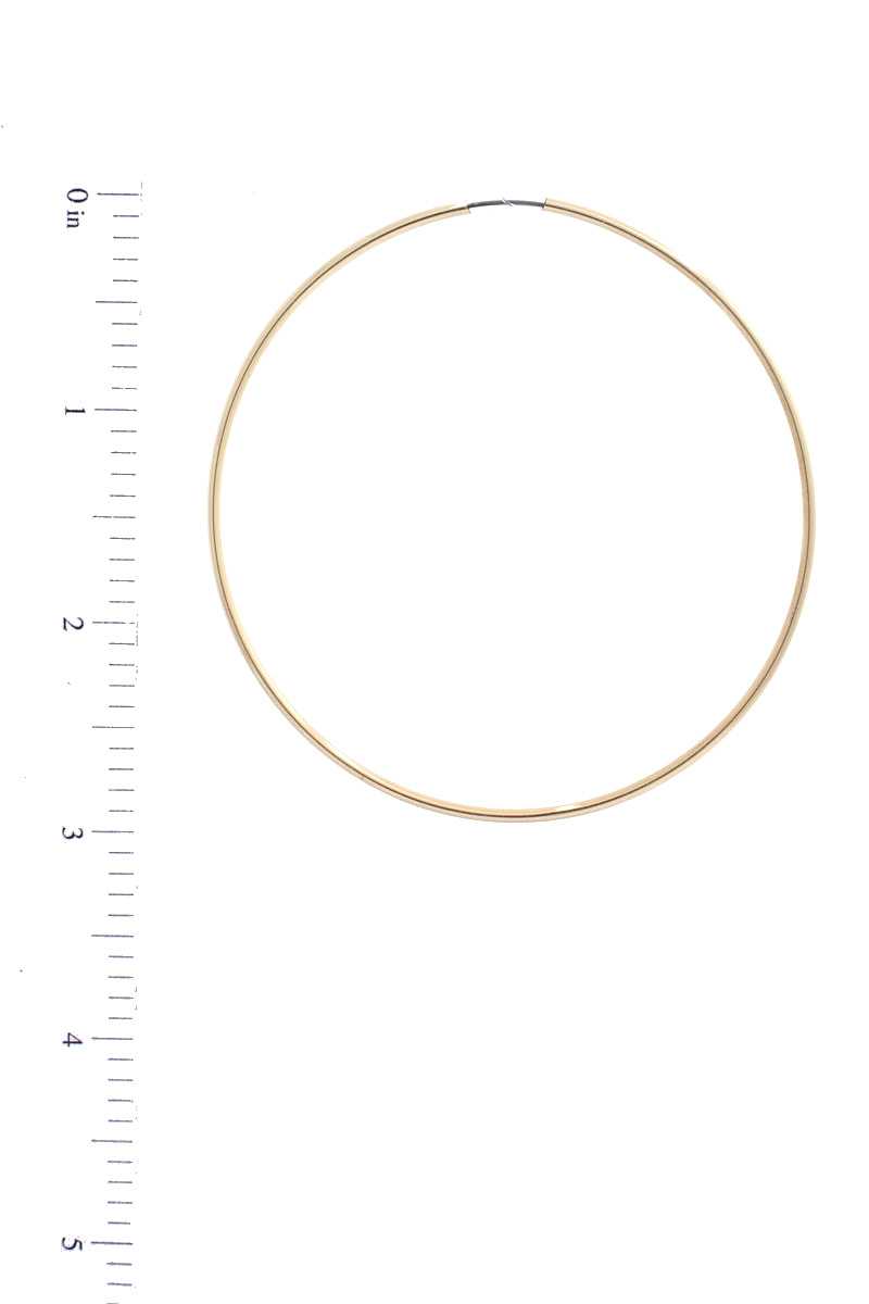 Basic Infinity Metal Hoop Earring - Absolute Fashion 2020