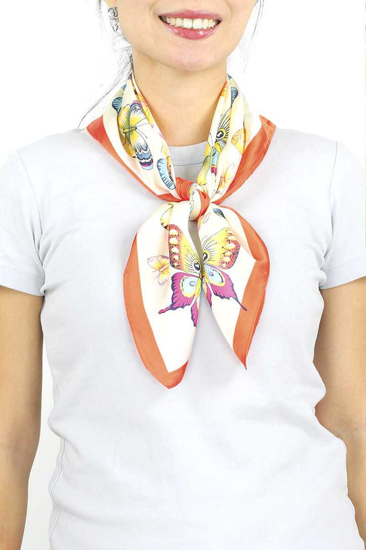 Silk Butterfly Print Scarf - Absolute Fashion 2020
